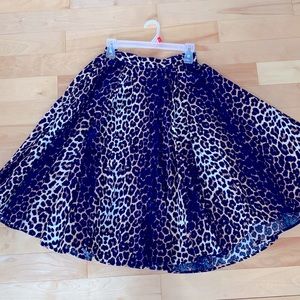 Hell Bunny circle skirt leopard